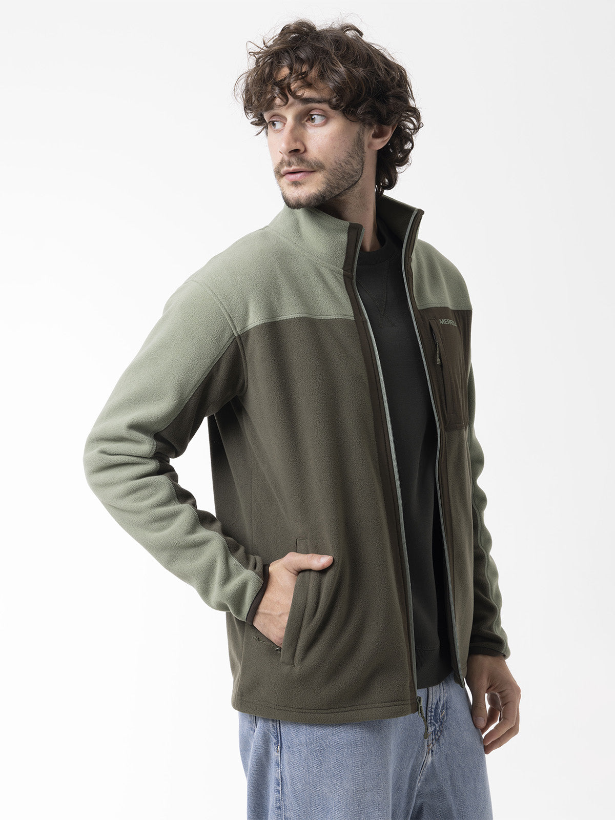 Polar Hombre Thermal Core Full Zipper Verde Merrell