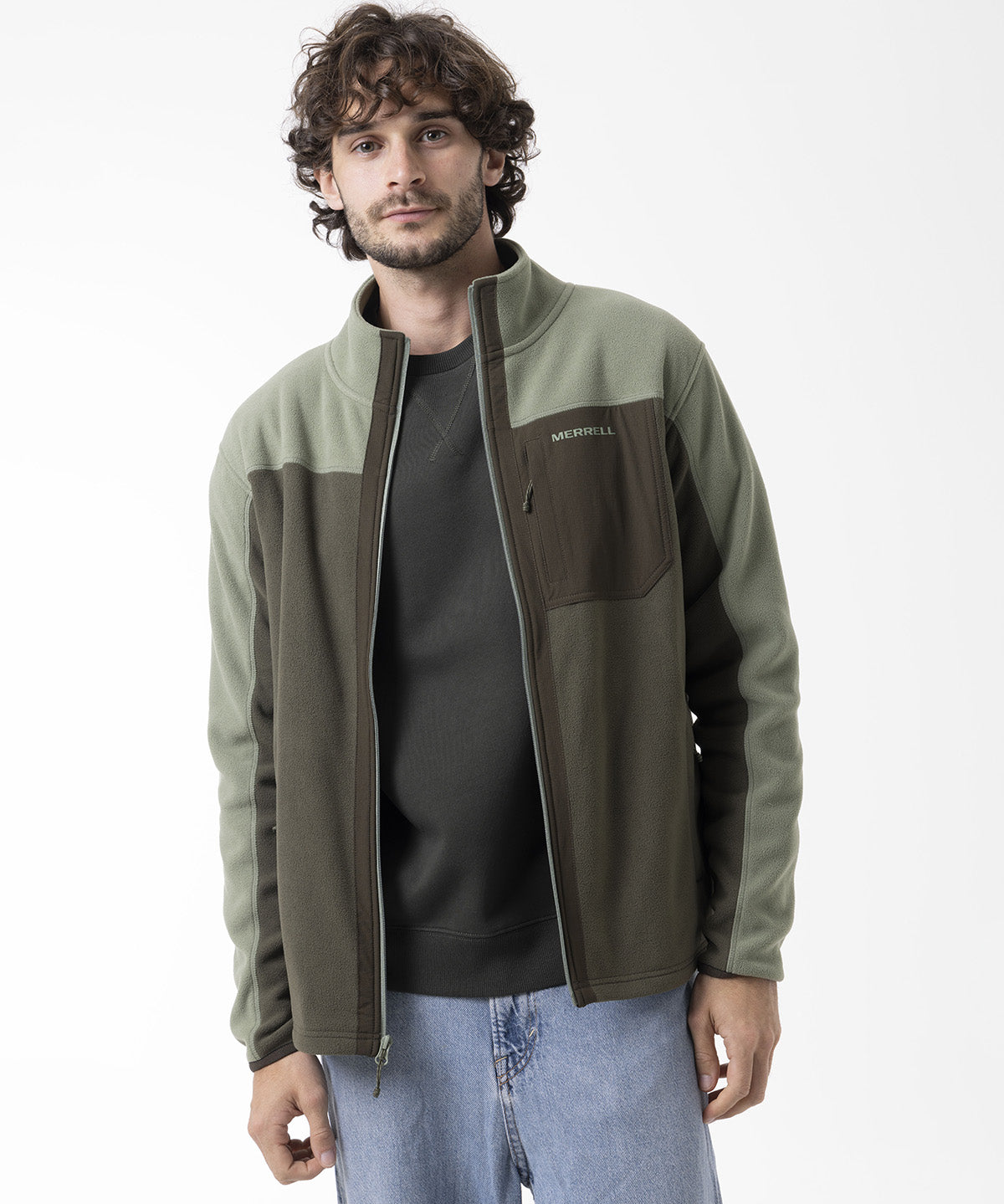 Polar Hombre Thermal Core Full Zipper Verde Merrell