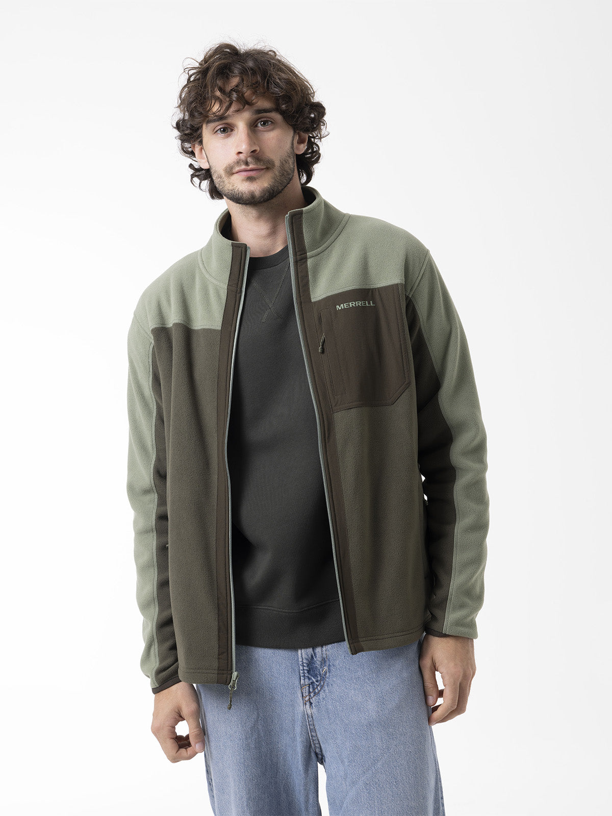 Polar Hombre Thermal Core Full Zipper Verde Merrell