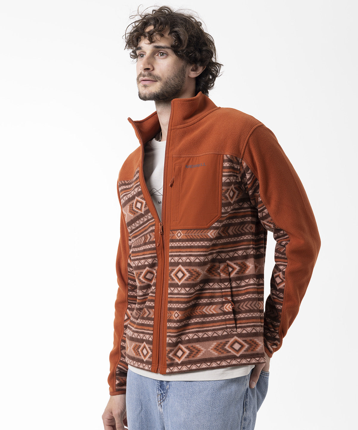 Polar Hombre Thermal Core Full Zipper Naranjo Merrell