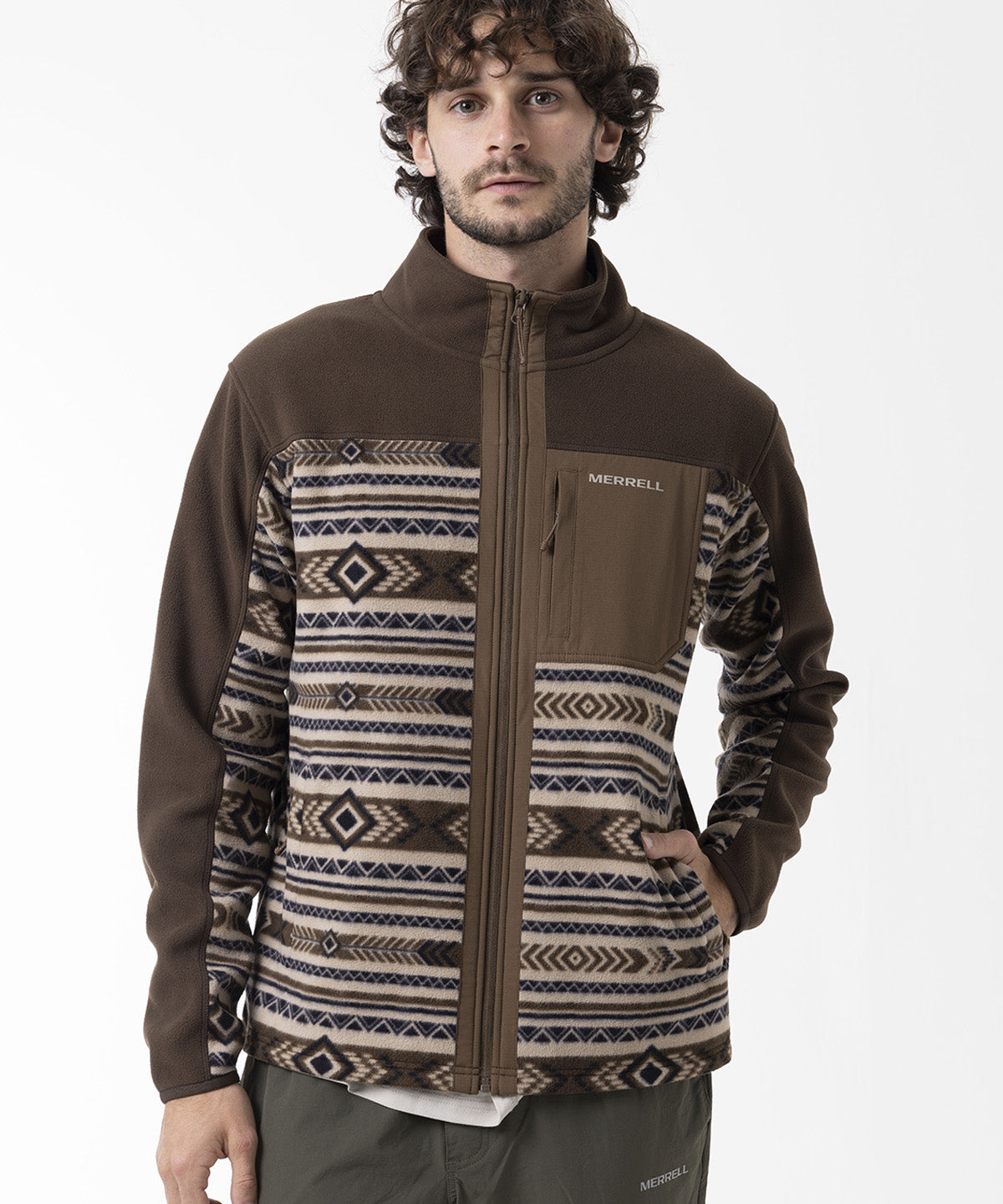 Polar Hombre Thermal Core Full Zipper Café Merrell
