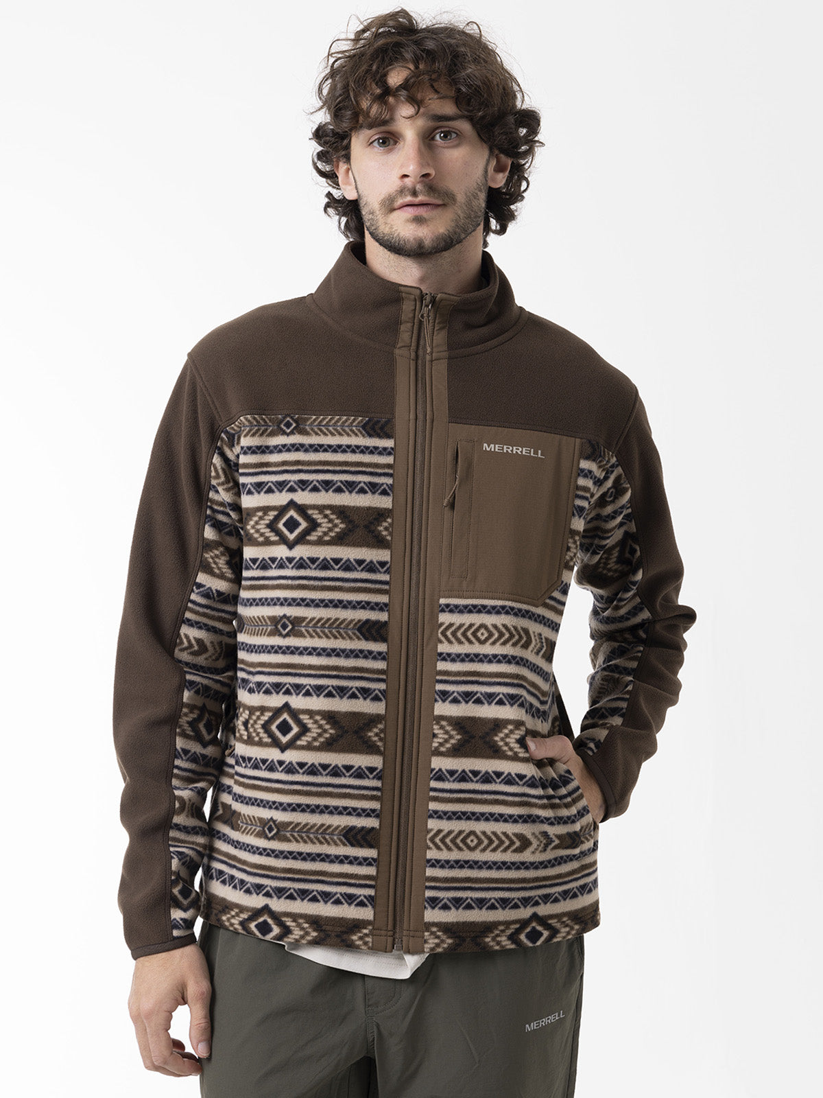 Polar Hombre Thermal Core Full Zipper Café Merrell