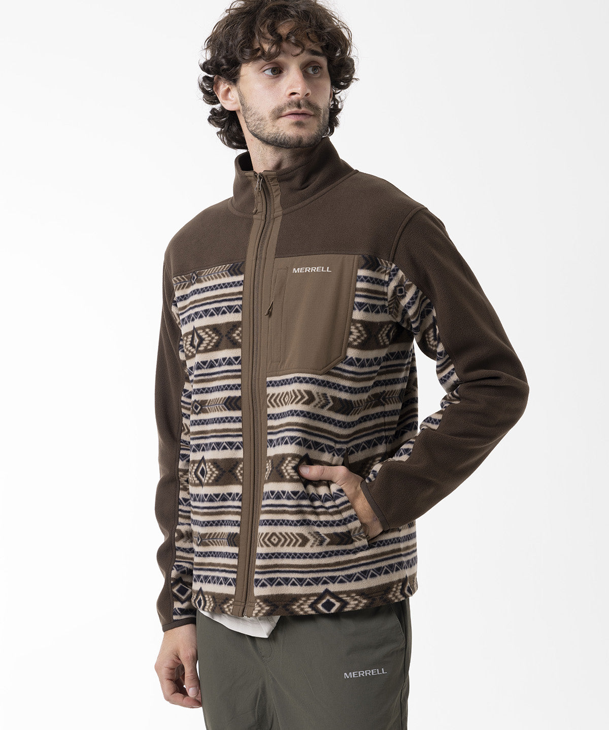 Polar Hombre Thermal Core Full Zipper Café Merrell