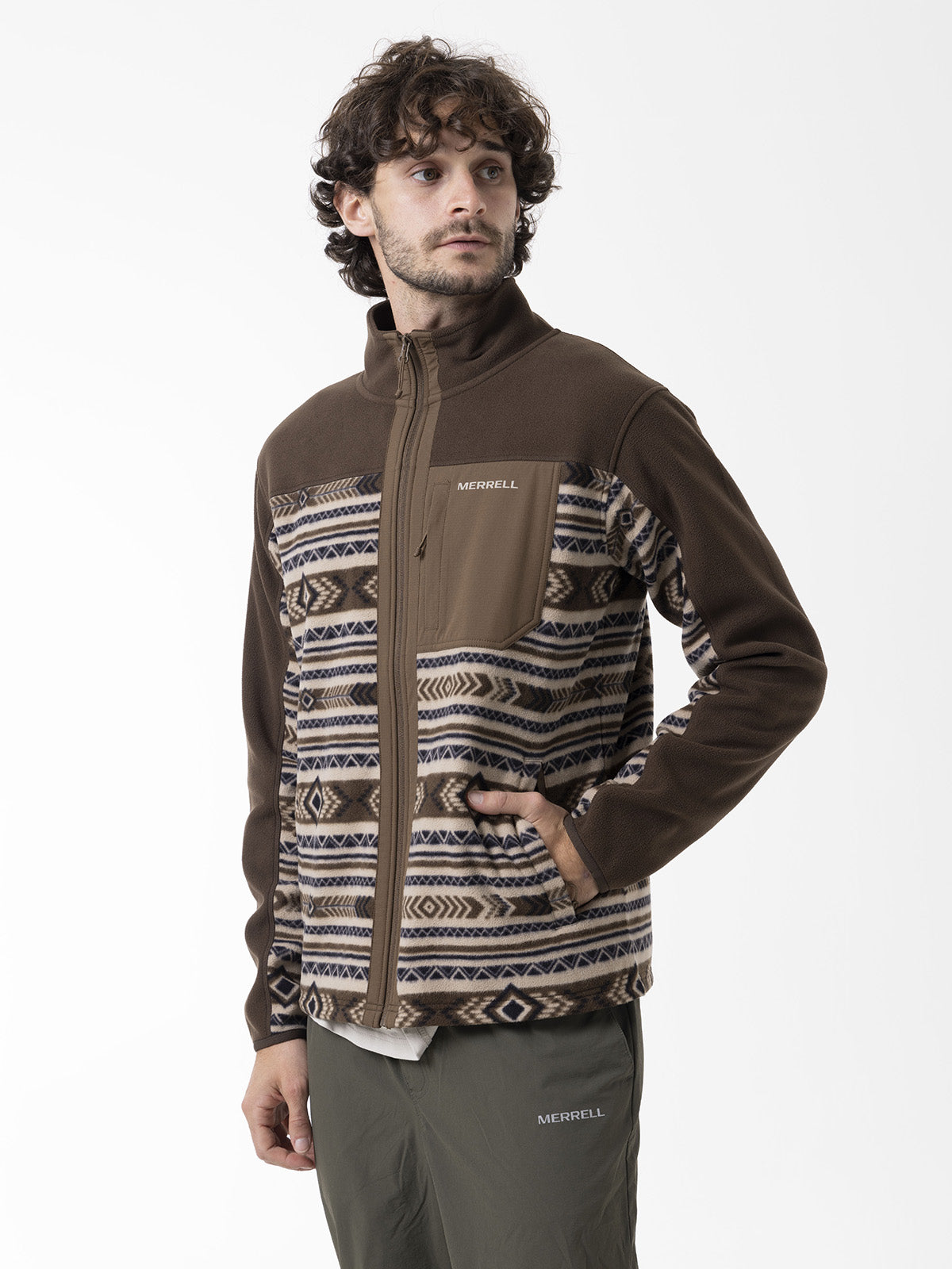 Polar Hombre Thermal Core Full Zipper Café Merrell