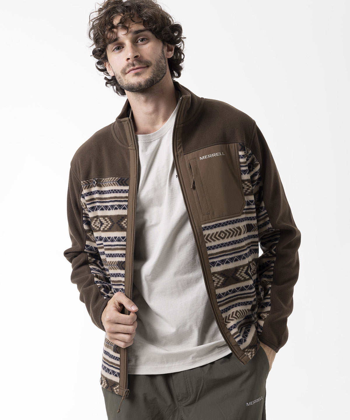Polar Hombre Thermal Core Full Zipper Café Merrell