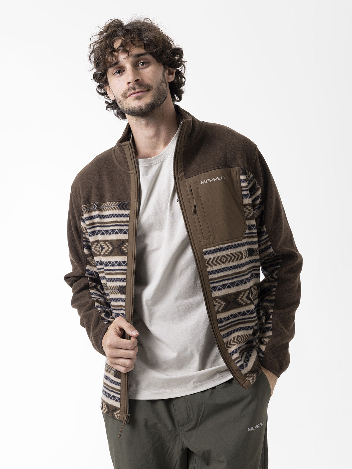 Polar Hombre Thermal Core Full Zipper Café Merrell