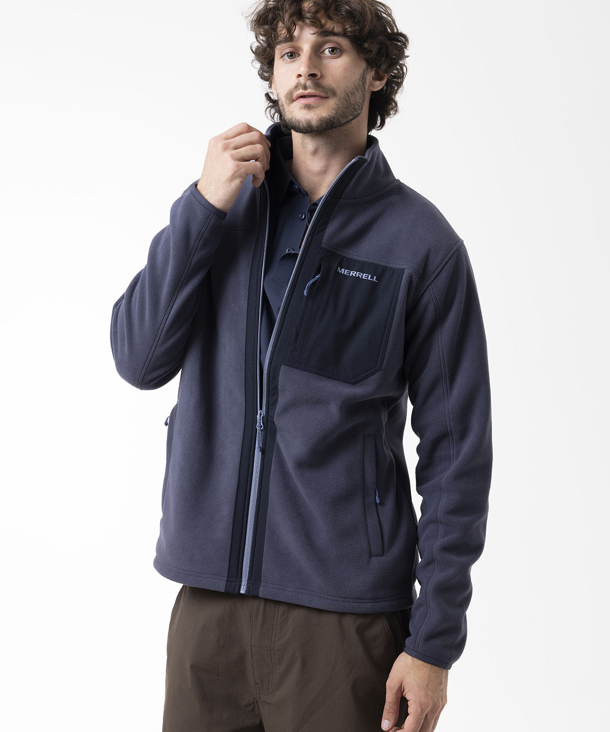 Polar Hombre Thermal Core Full Zipper Azul Merrell