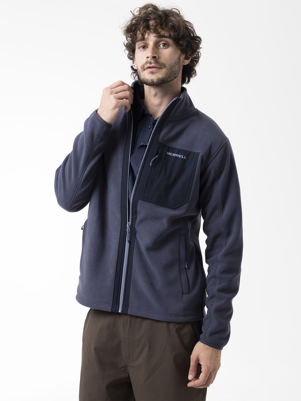 Polar Hombre Thermal Core Full Zipper Azul Merrell
