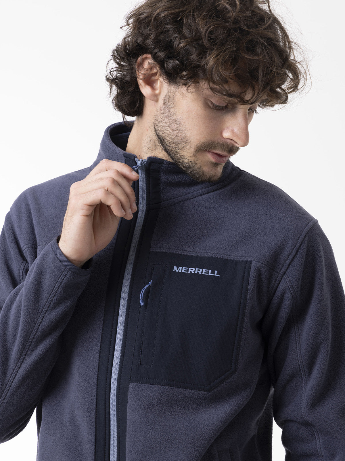 Polar Hombre Thermal Core Full Zipper Azul Merrell