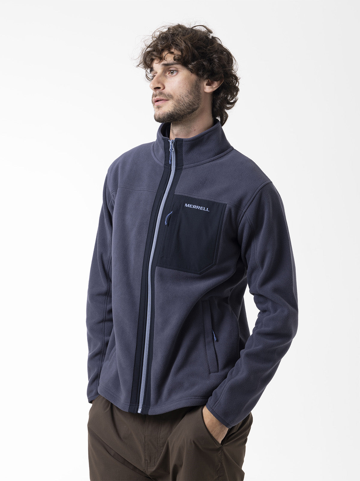 Polar Hombre Thermal Core Full Zipper Azul Merrell