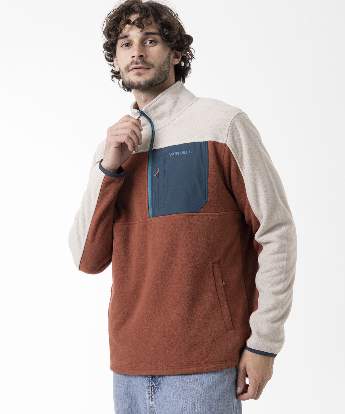 Polar Hombre Thermal Core Quarter Zipper Naranjo Merrell