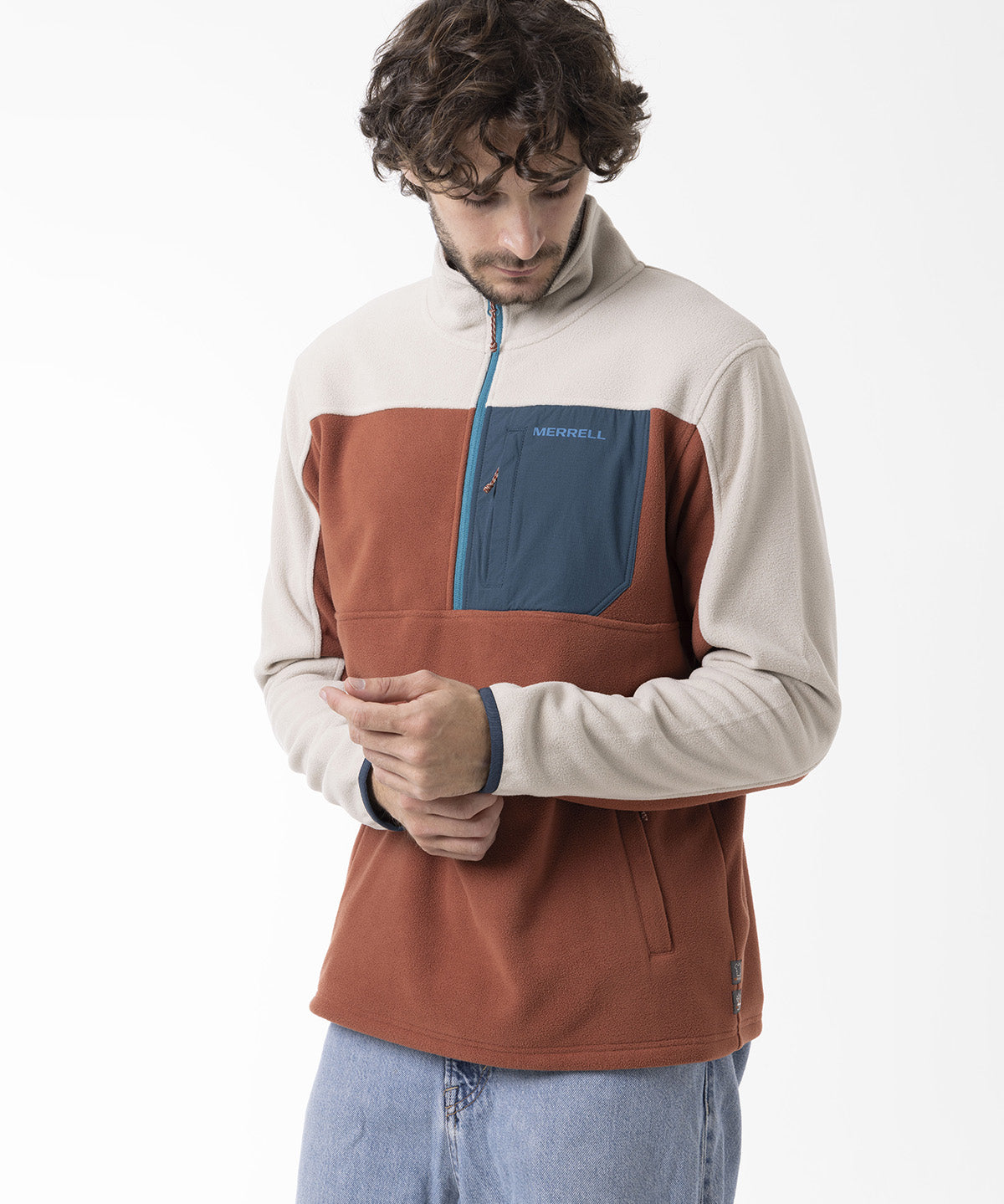 Polar Hombre Thermal Core Quarter Zipper Naranjo Merrell