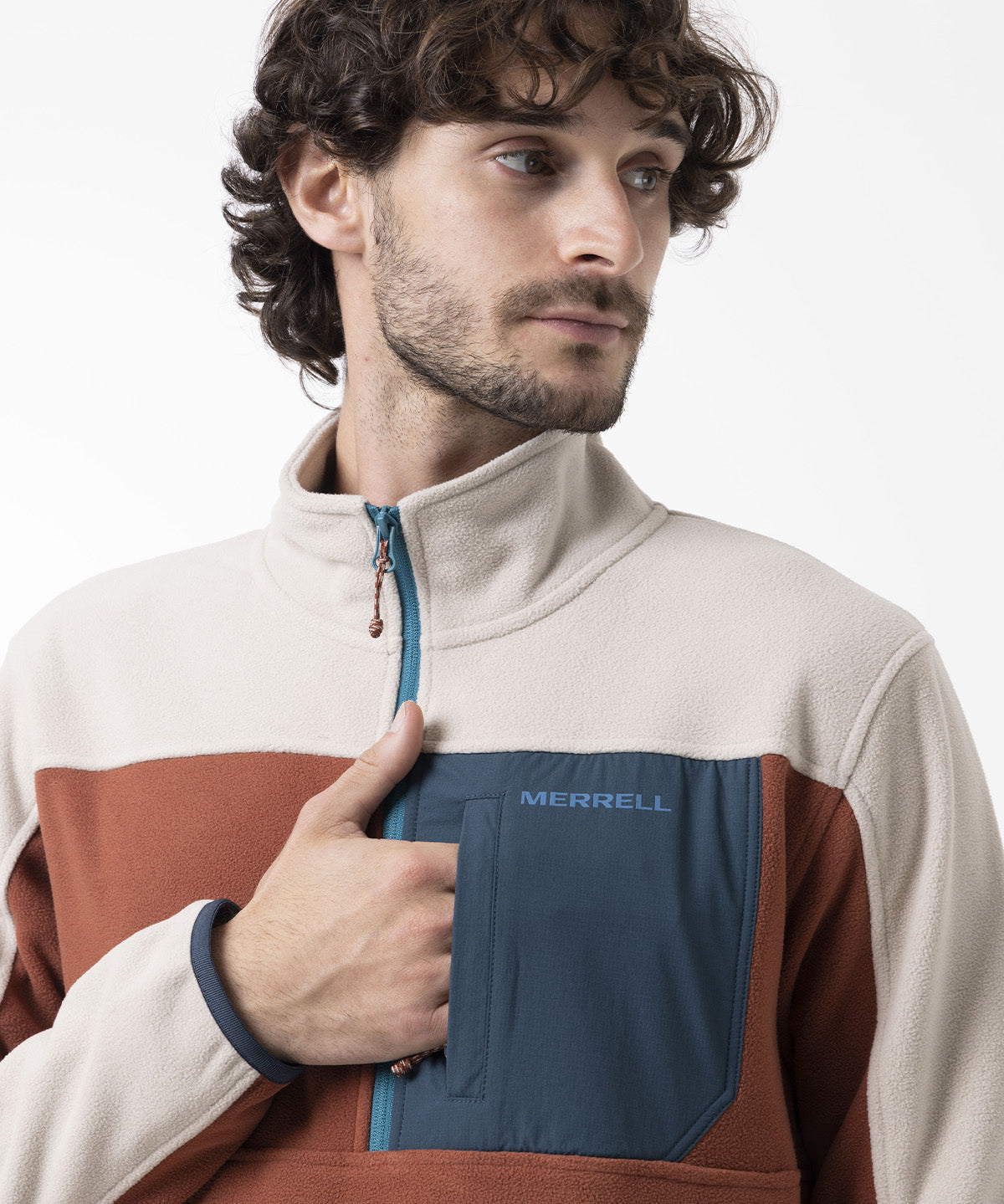 Polar Hombre Thermal Core Quarter Zipper Naranjo Merrell