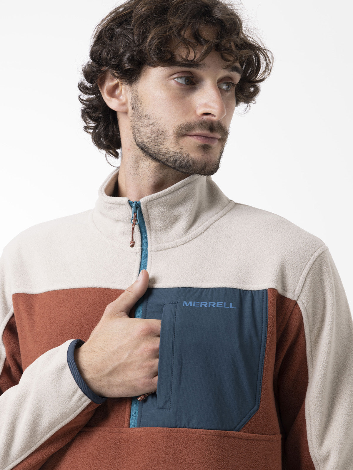 Polar Hombre Thermal Core Quarter Zipper Naranjo Merrell