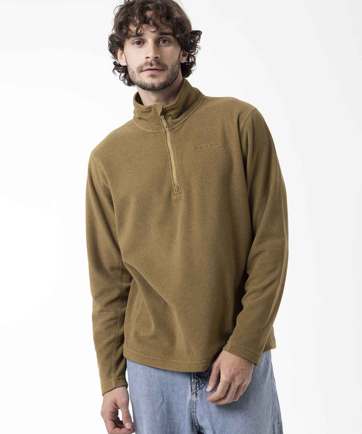 Polar Hombre Micro Core Quarter Zipper Mostaza Merrell