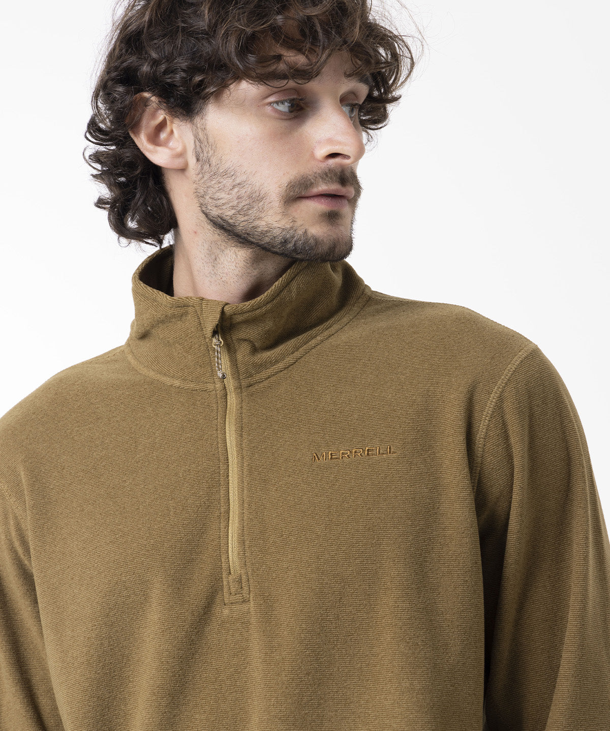 Polar Hombre Micro Core Quarter Zipper Mostaza Merrell