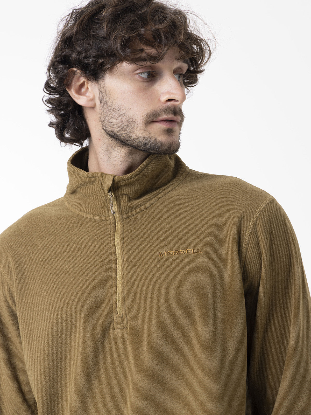 Polar Hombre Micro Core Quarter Zipper Mostaza Merrell