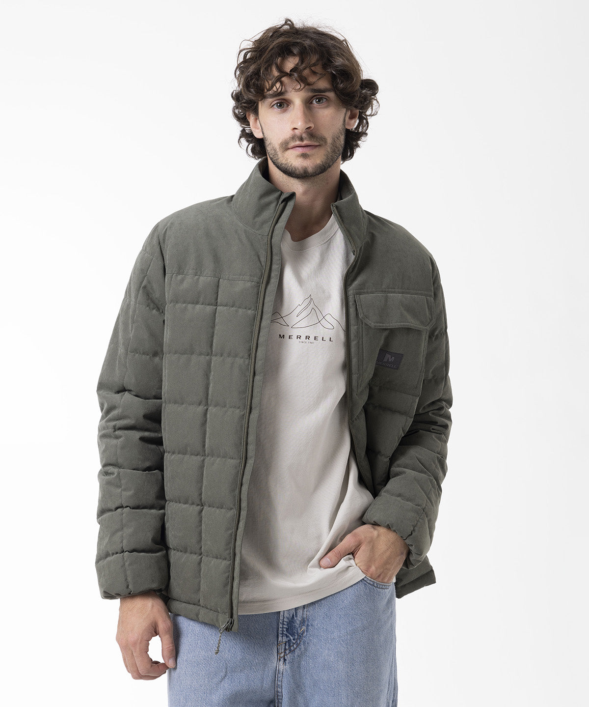Chaqueta Hombre Softcore Quilted Verde Merrell