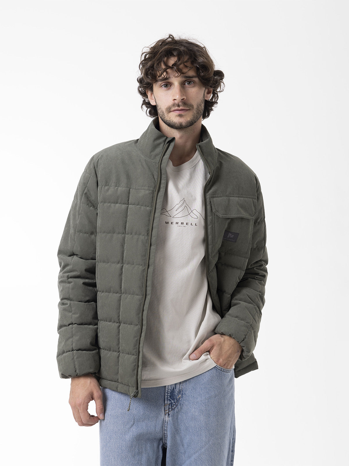 Chaqueta Hombre Softcore Quilted Verde Merrell