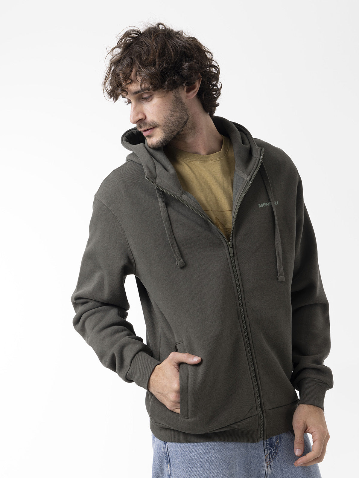 Polerón Hombre Urban Hoodie Verde Merrell