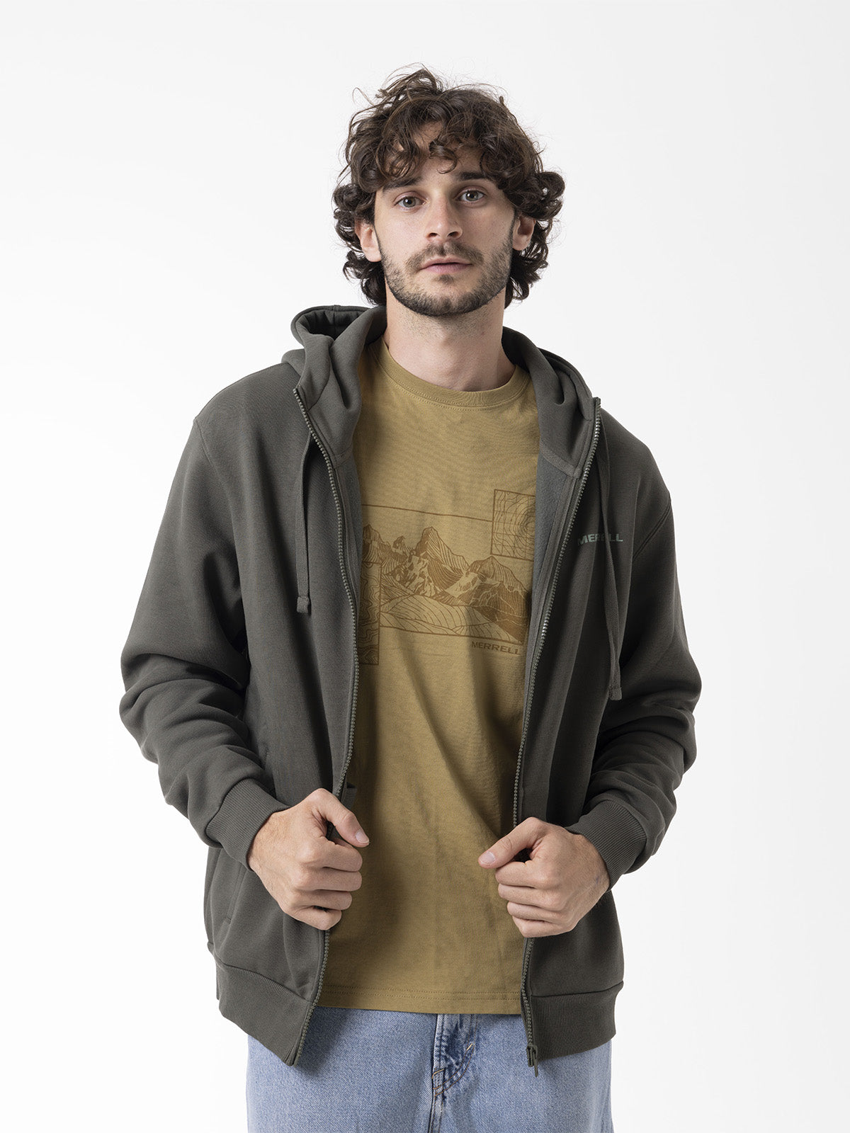 Polerón Hombre Urban Hoodie Verde Merrell