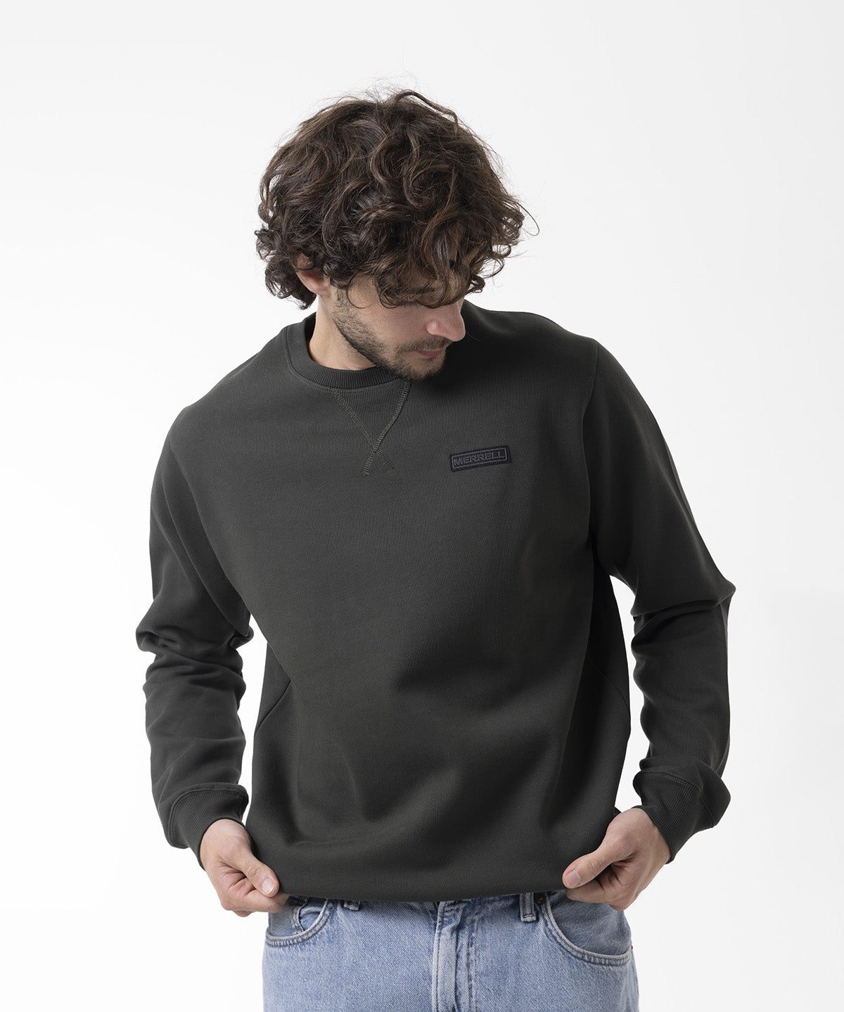 Polerón Hombre Urban Essential Crewneck Verde Merrell
