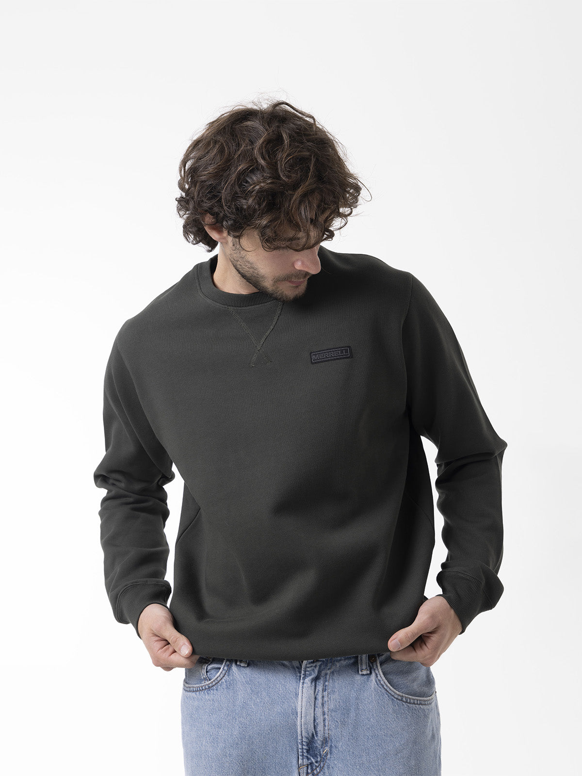 Polerón Hombre Urban Essential Crewneck Verde Merrell