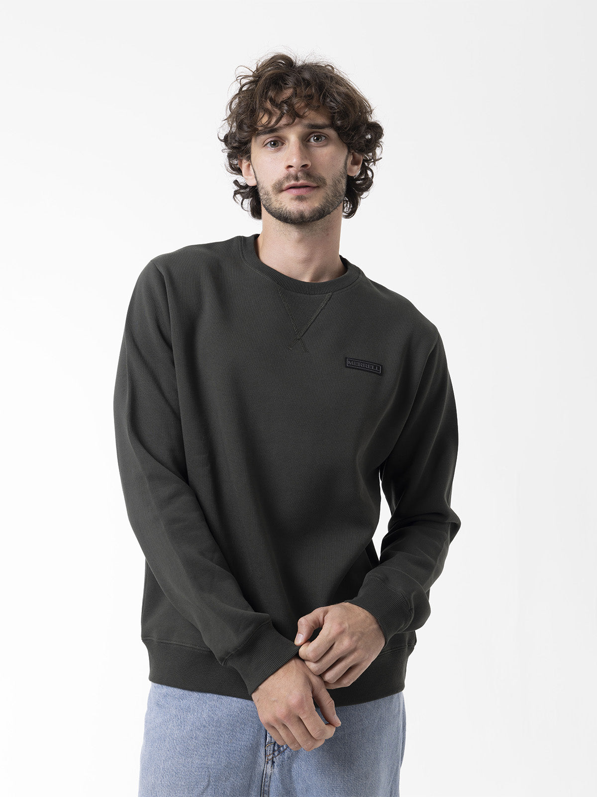 Polerón Hombre Urban Essential Crewneck Verde Merrell