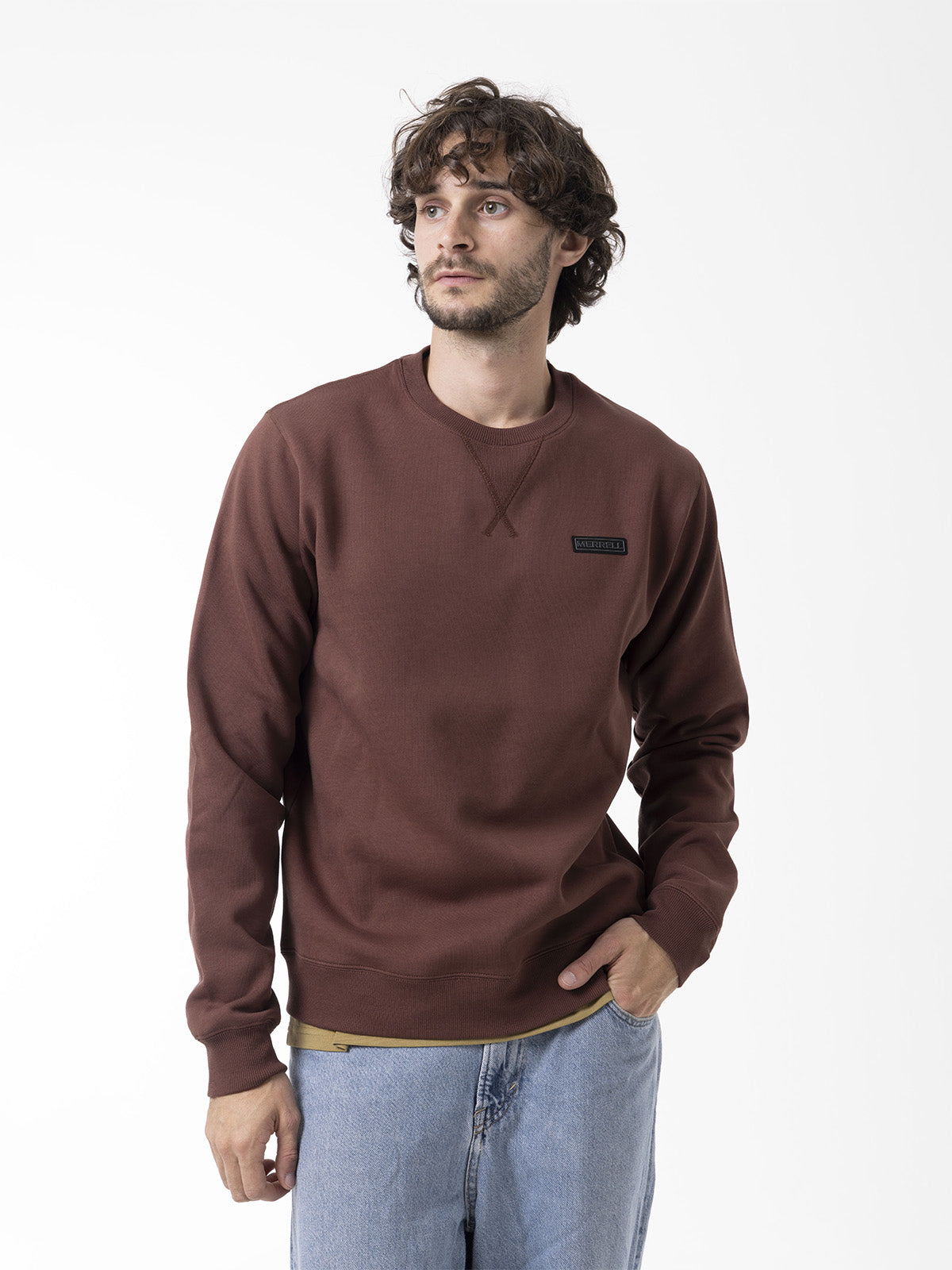 Polerón Hombre Urban Essential Crewneck Café Merrell