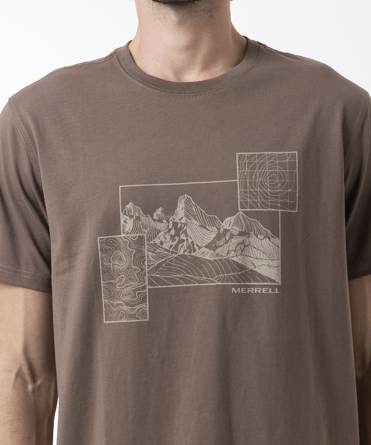 Polera Manga Corta Hombre Graphic Café Merrell
