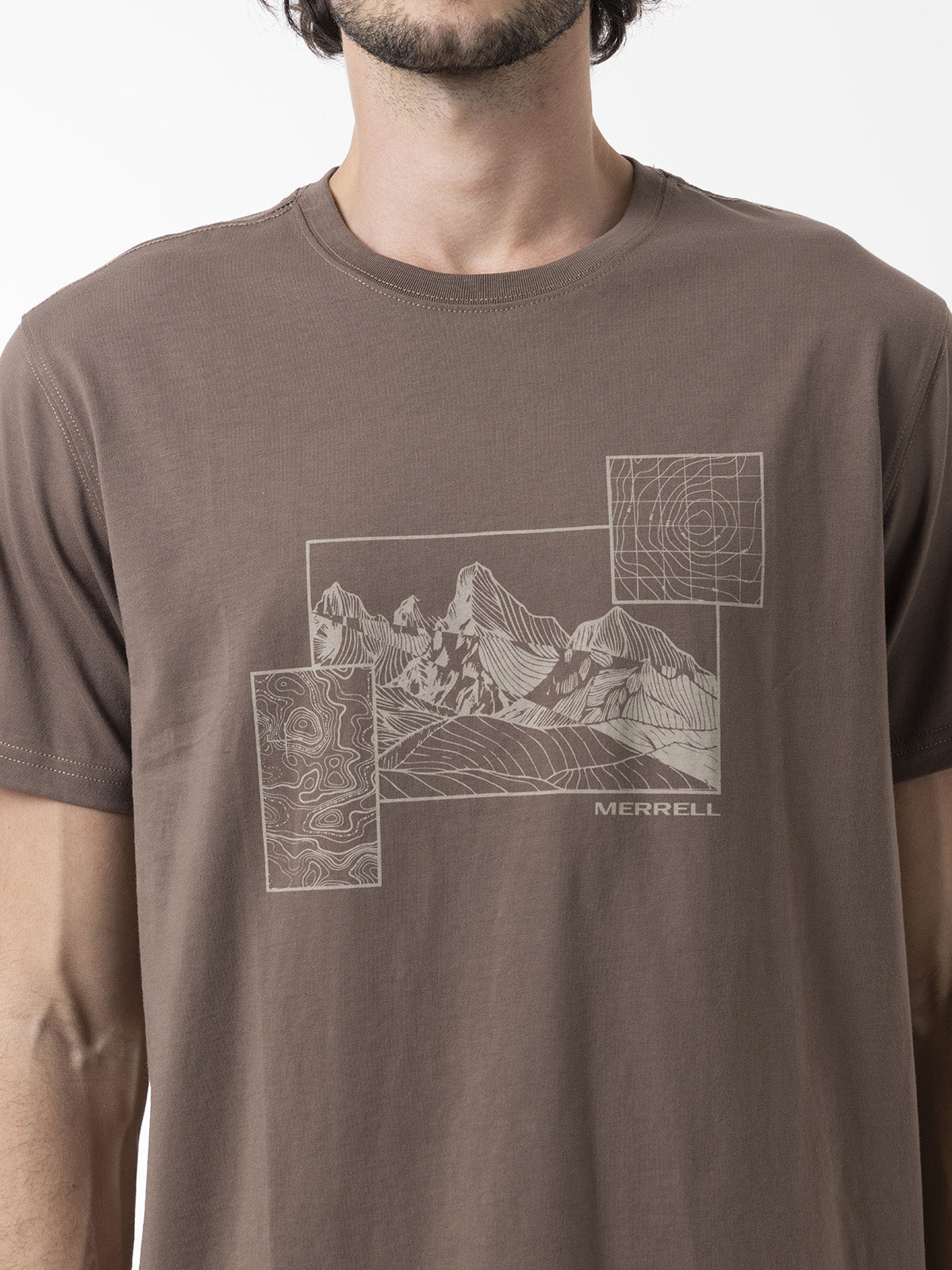 Polera Manga Corta Hombre Graphic Café Merrell