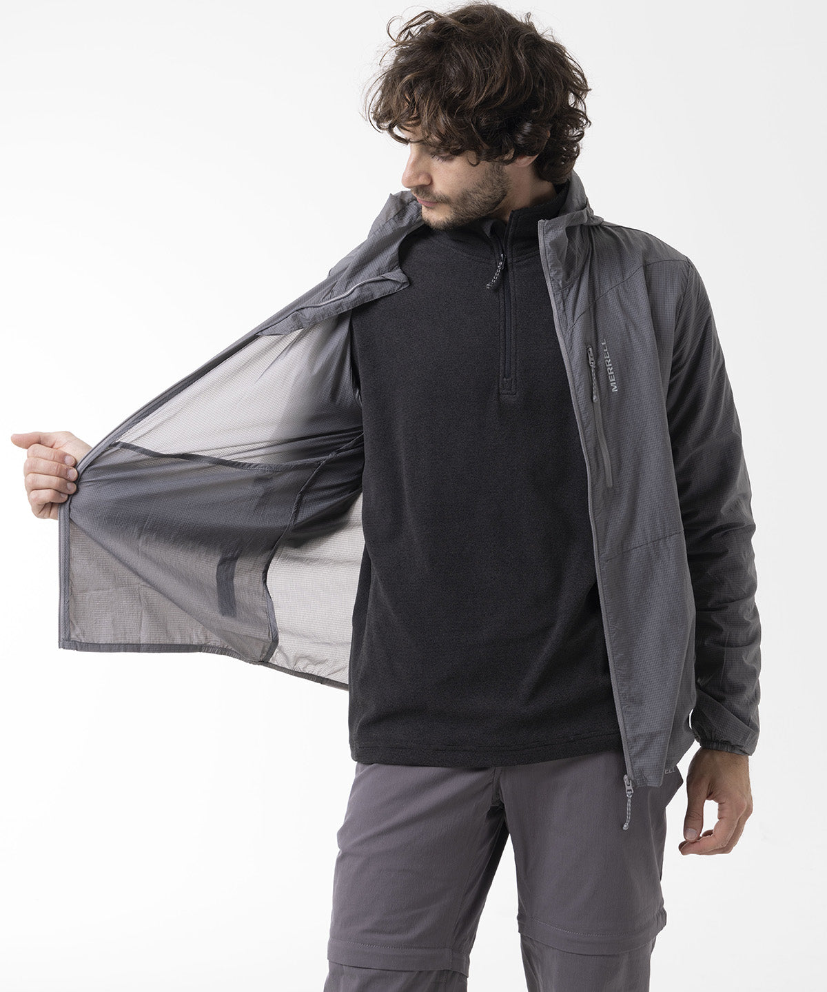 Cortaviento Hombre Airflux Gris Merrell