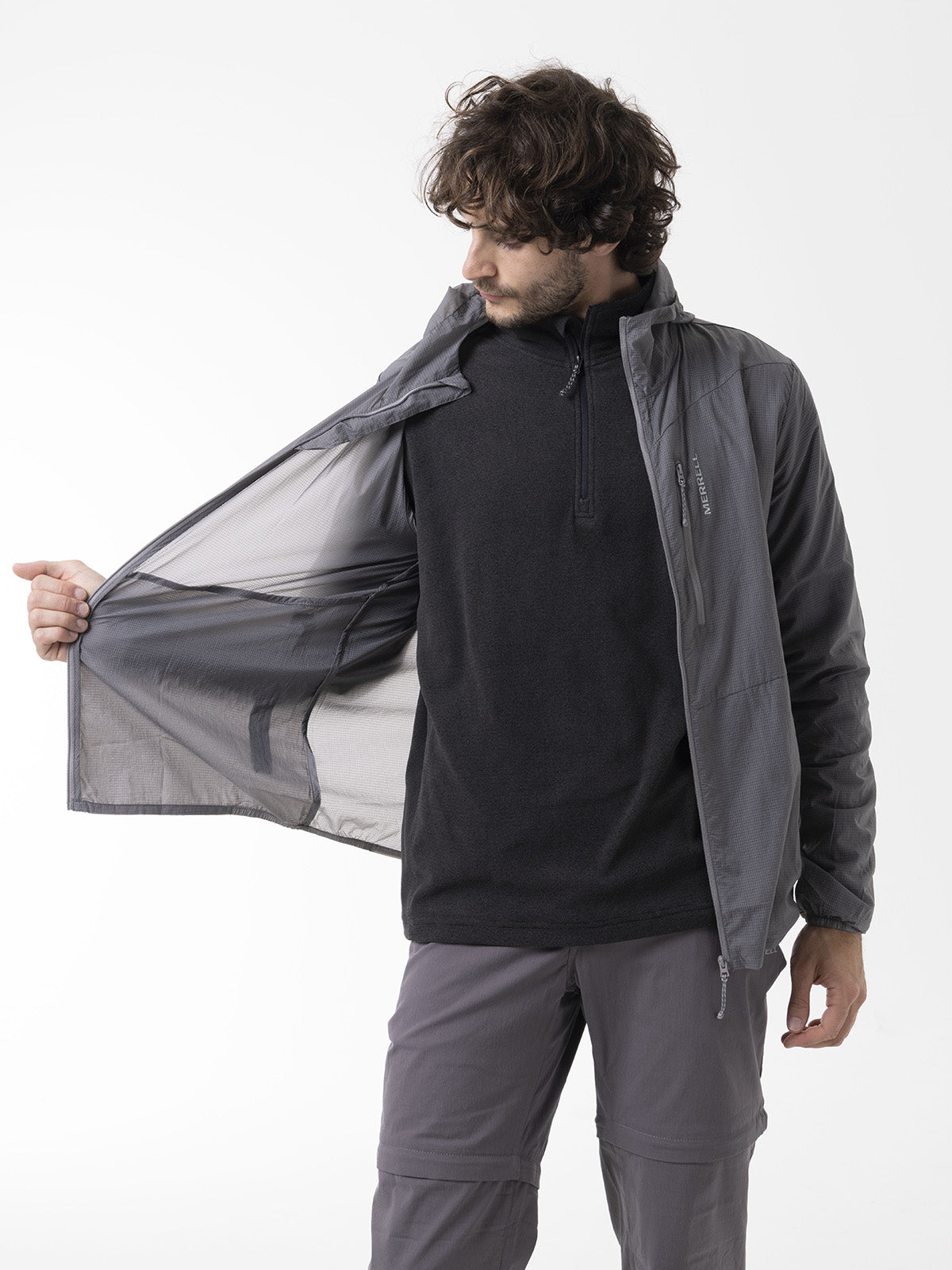 Cortaviento Hombre Airflux Gris Merrell