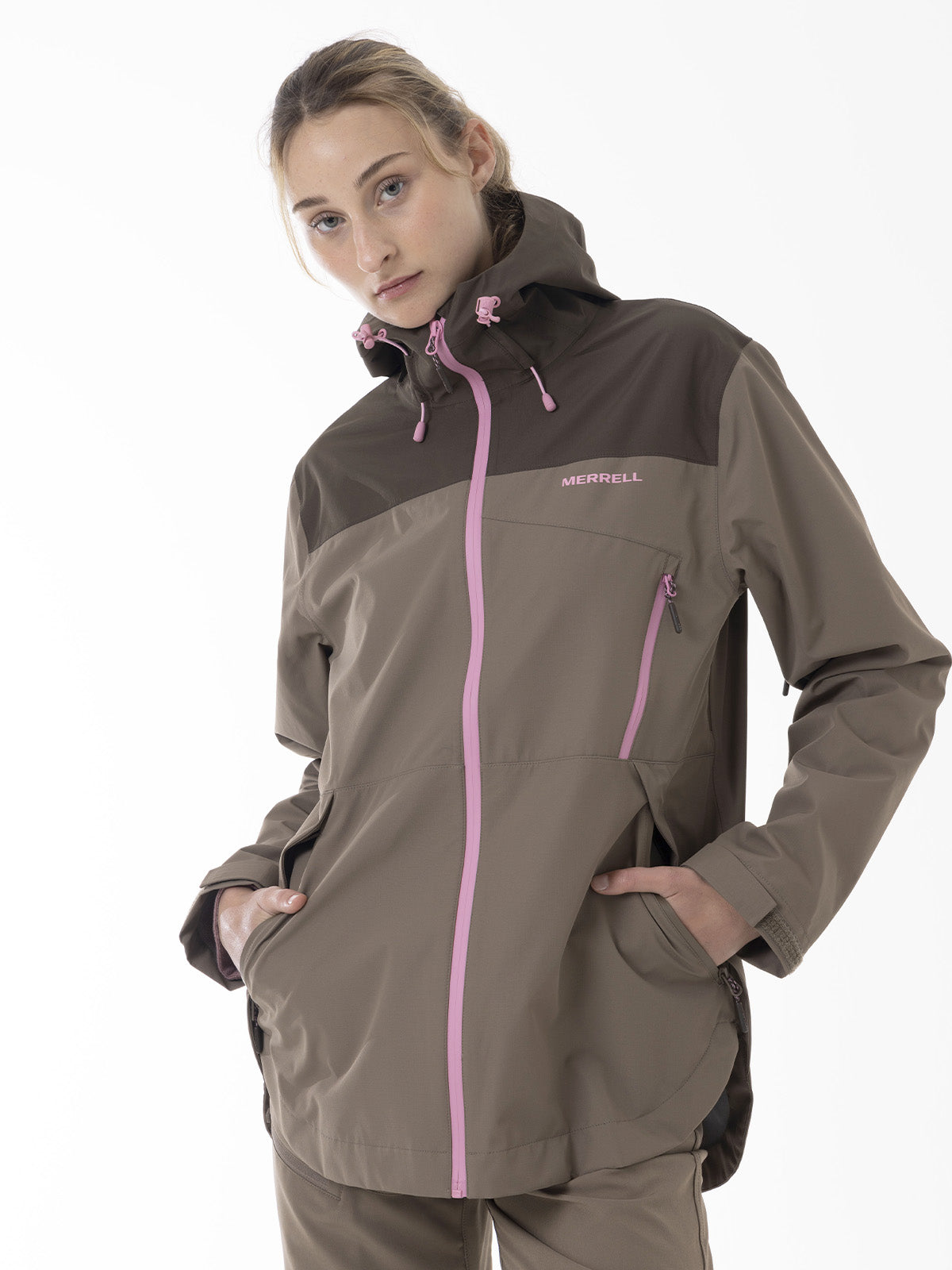Impermeable Mujer Vera Shield Pro Waterproof Café Merrell