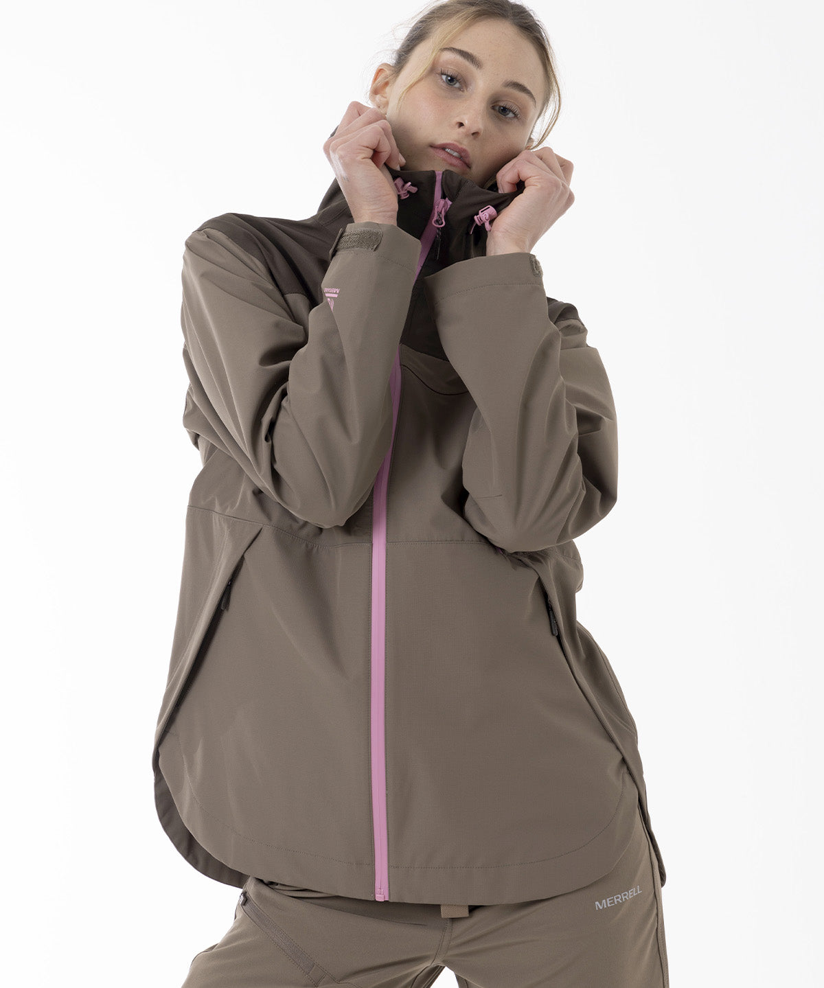 Impermeable Mujer Vera Shield Pro Waterproof Café Merrell
