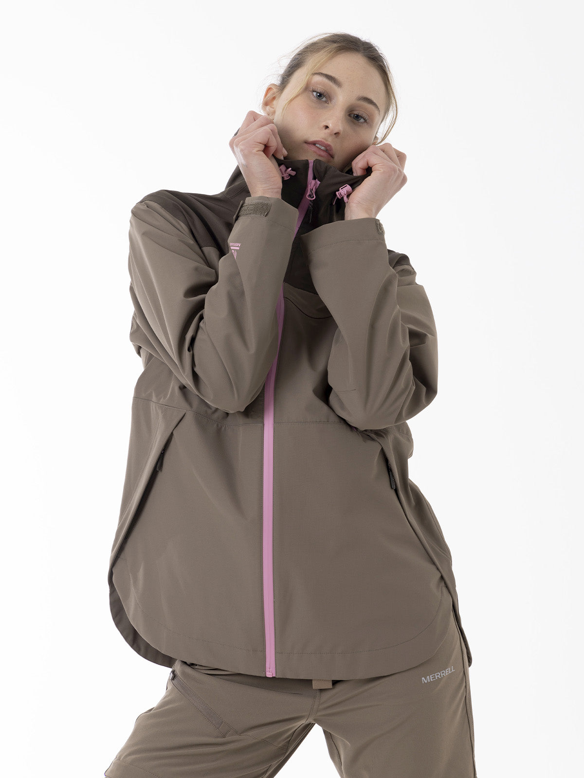 Impermeable Mujer Vera Shield Pro Waterproof Café Merrell