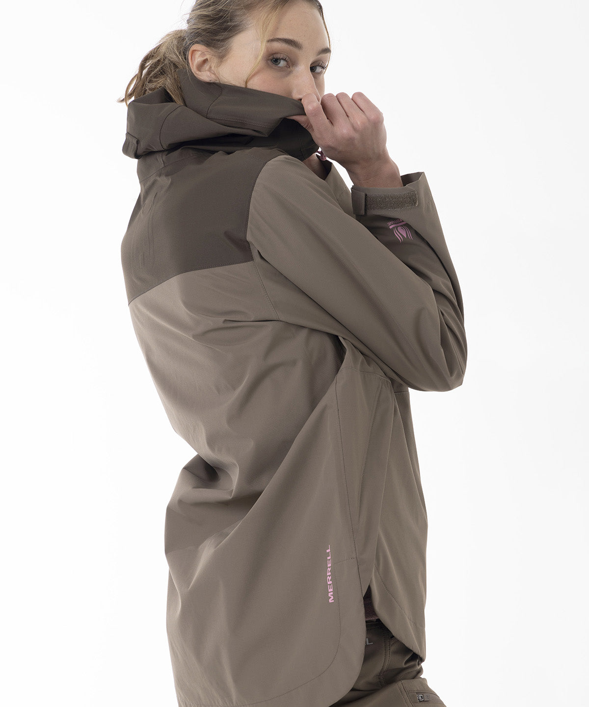 Impermeable Mujer Vera Shield Pro Waterproof Café Merrell