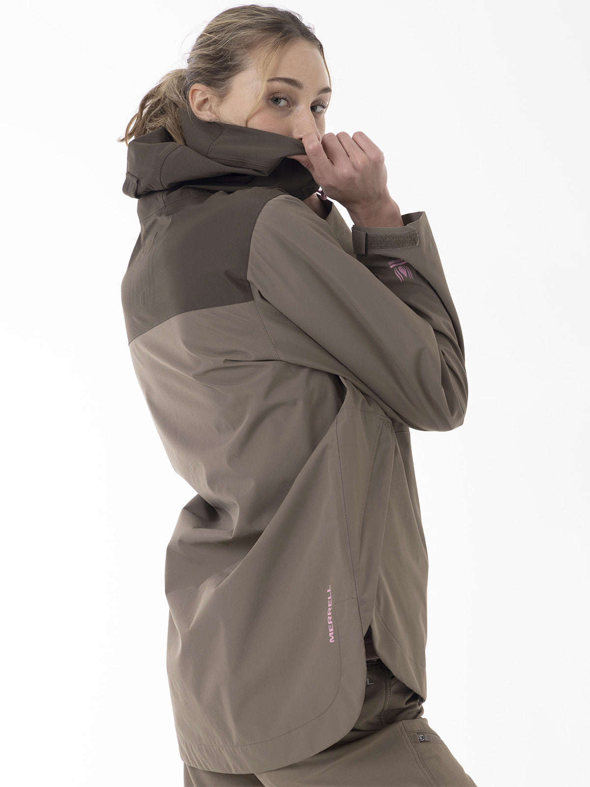 Impermeable Mujer Vera Shield Pro Waterproof Café Merrell