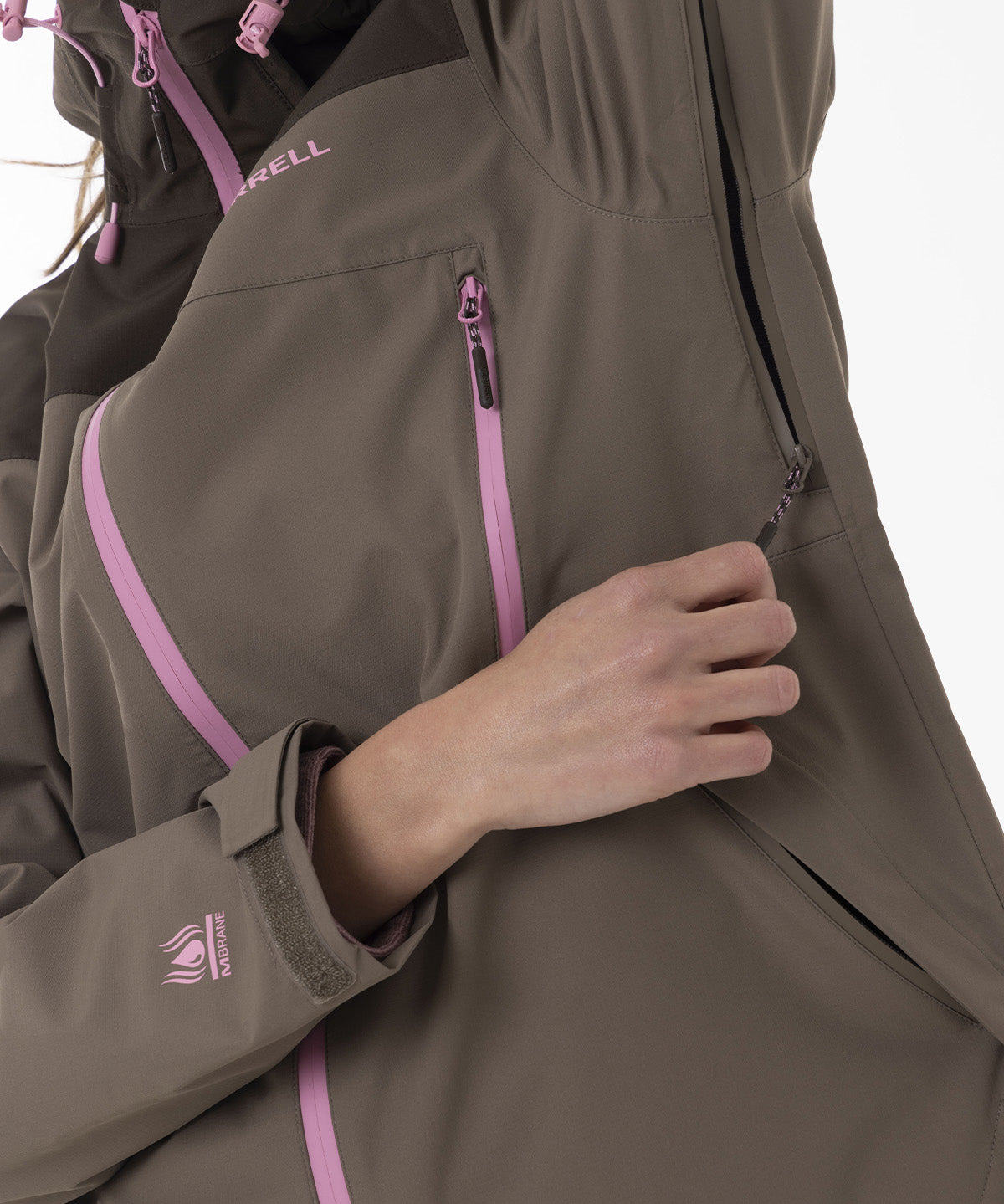 Impermeable Mujer Vera Shield Pro Waterproof Café Merrell