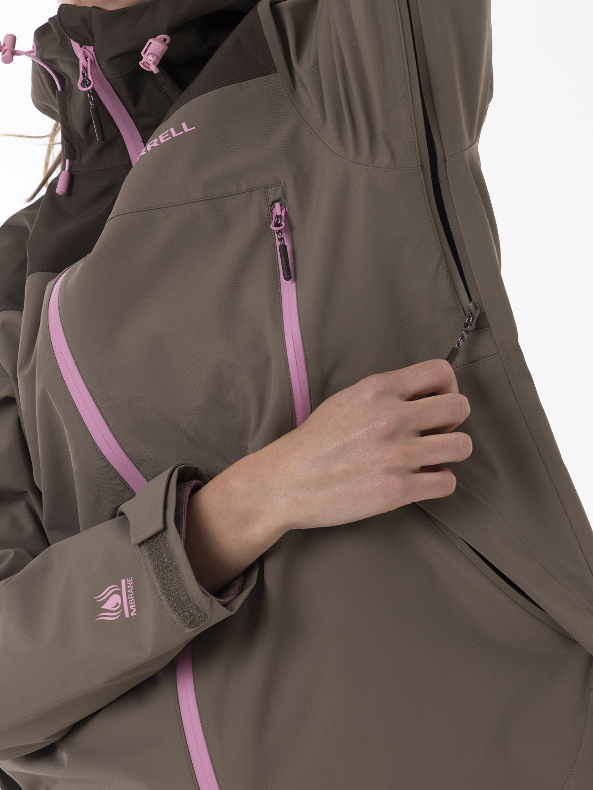 Impermeable Mujer Vera Shield Pro Waterproof Café Merrell