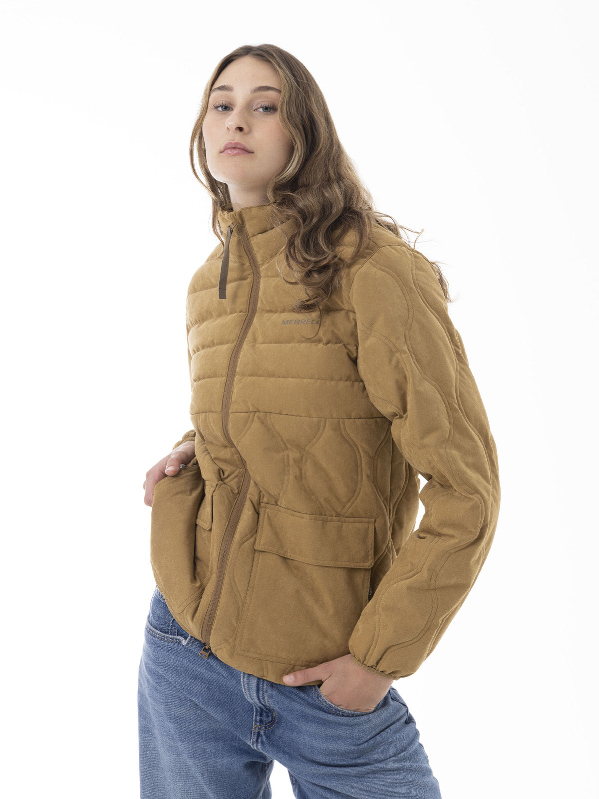 Chaqueta Mujer Softcore Quilted Mostaza Merrell