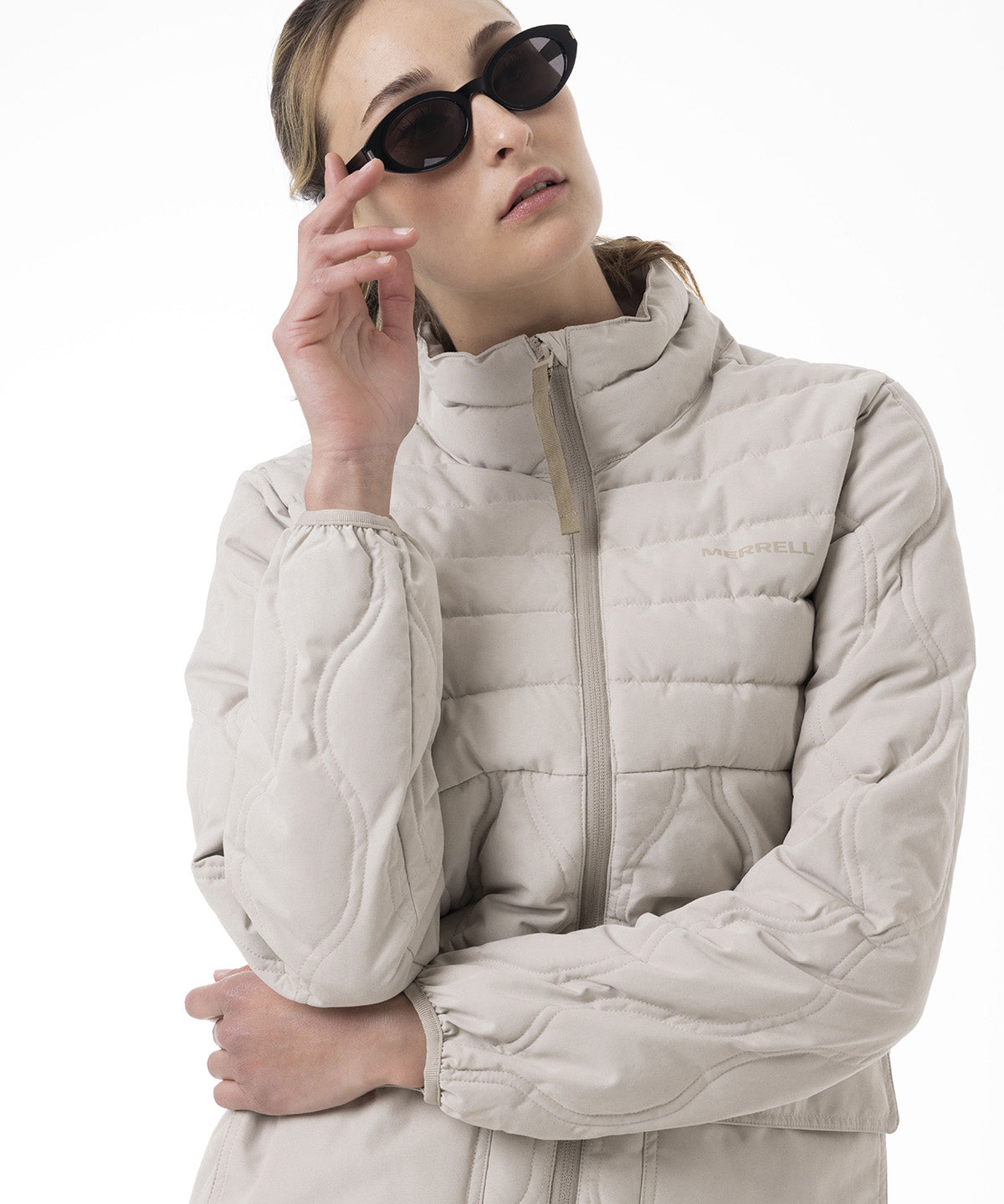 Chaqueta Mujer Softcore Quilted Beige Merrell