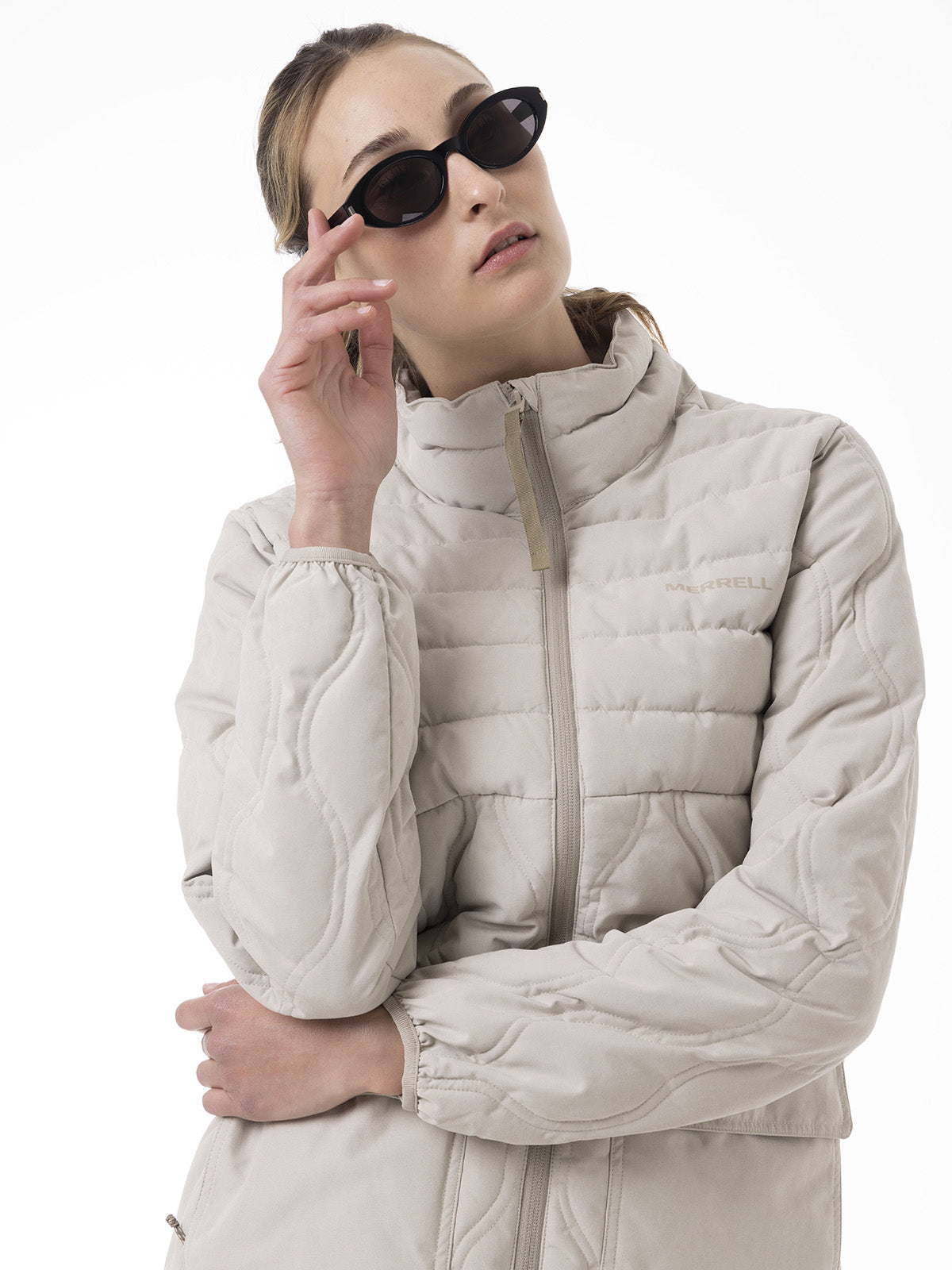 Chaqueta Mujer Softcore Quilted Beige Merrell