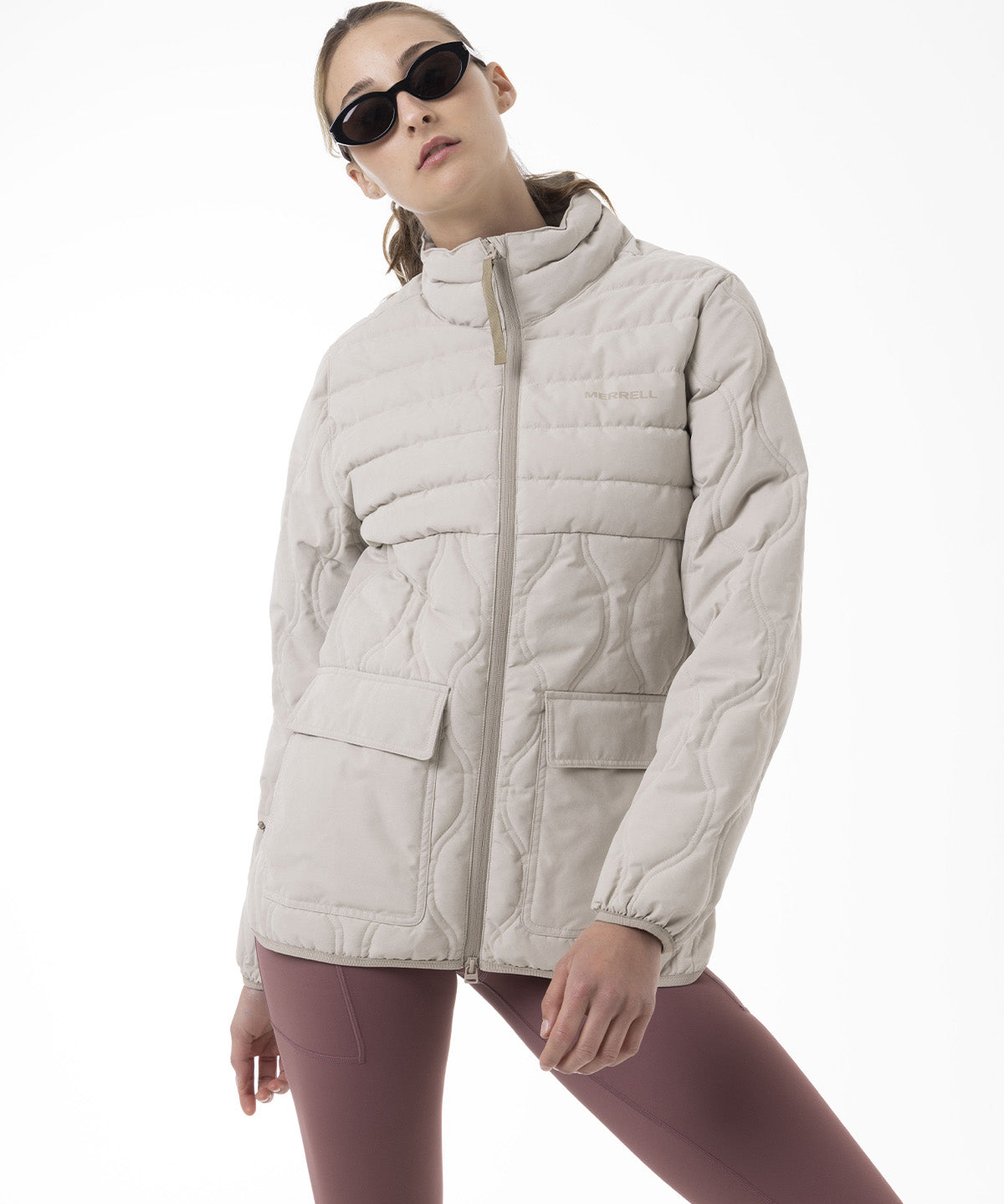 Chaqueta Mujer Softcore Quilted Beige Merrell
