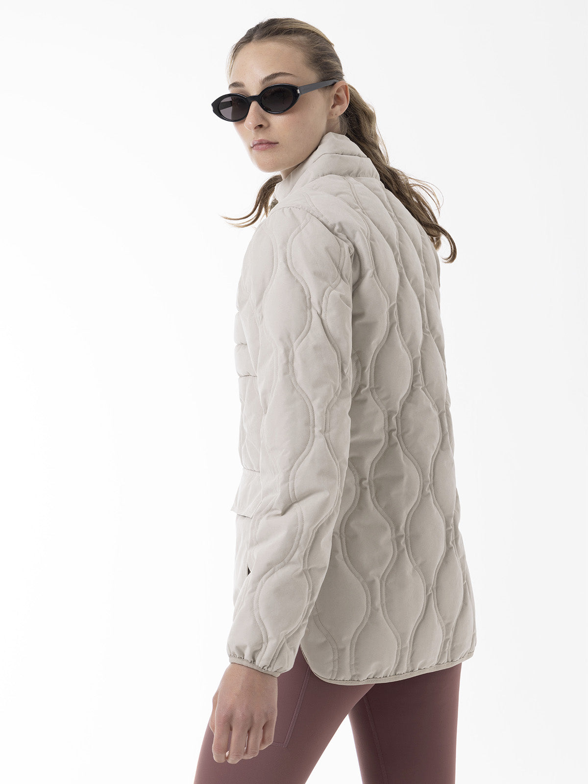 Chaqueta Mujer Softcore Quilted Beige Merrell