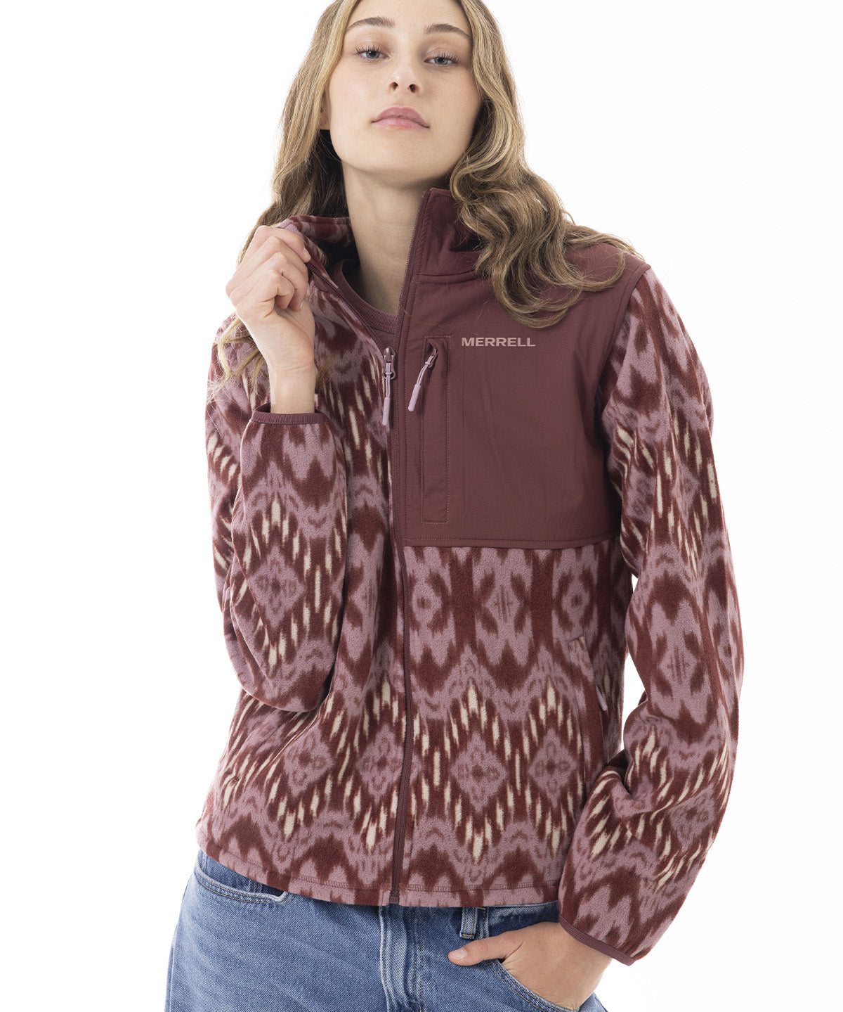 Polar Mujer Thermal Core Full Zipper Rosado Merrell