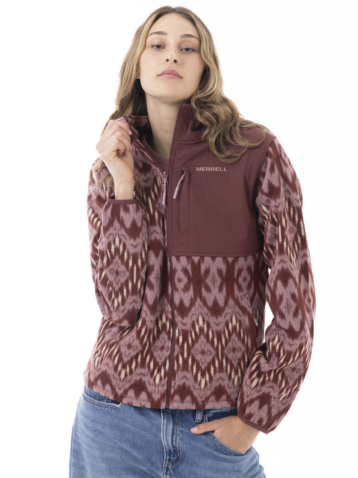 Polar Mujer Thermal Core Full Zipper Rosado Merrell