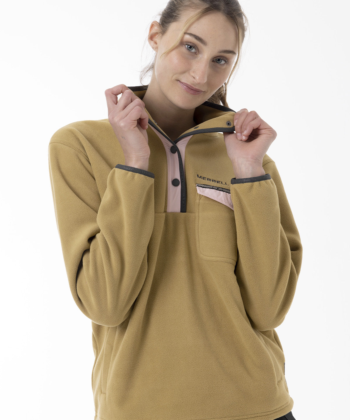 Polar Mujer Thermal Core Quarter Snap Mostaza Merrell