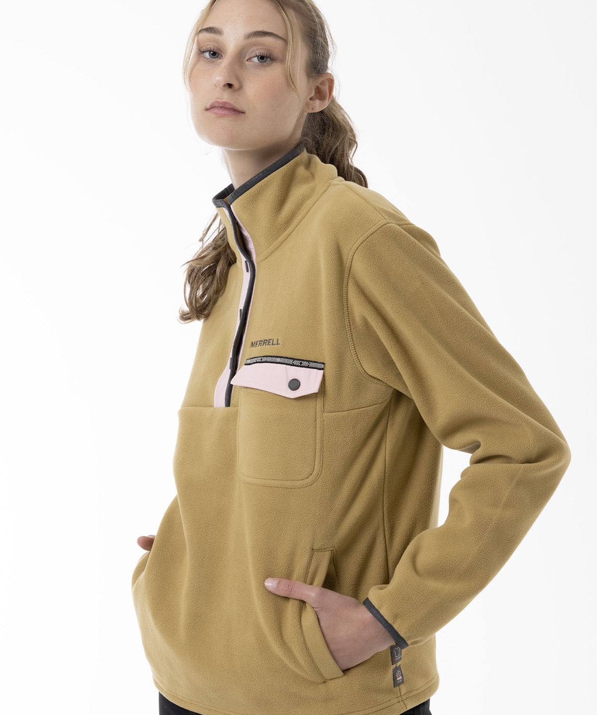 Polar Mujer Thermal Core Quarter Snap Mostaza Merrell
