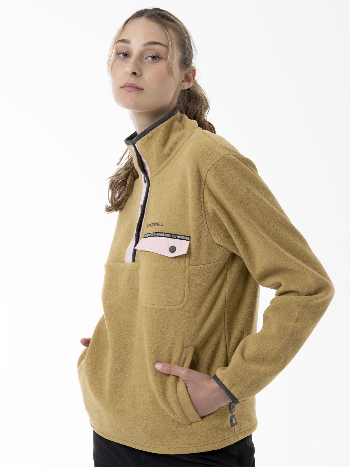 Polar Mujer Thermal Core Quarter Snap Mostaza Merrell